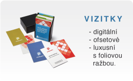 Vizitky digitální, ofsetové nebo luxusní s fóliovou ražbou